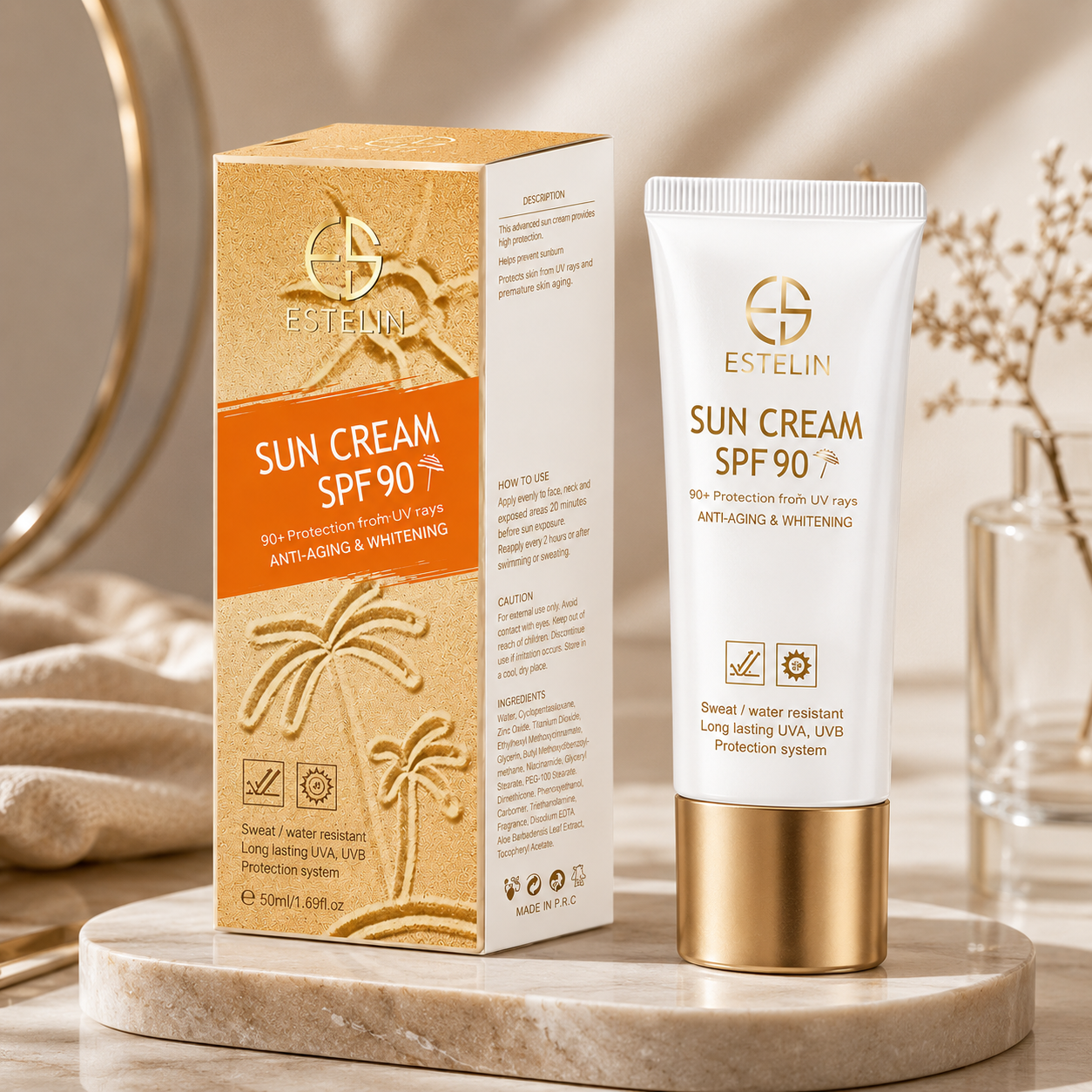 Anti-aging & Whitening Sunscreen SPF 90 (Free Shipping)