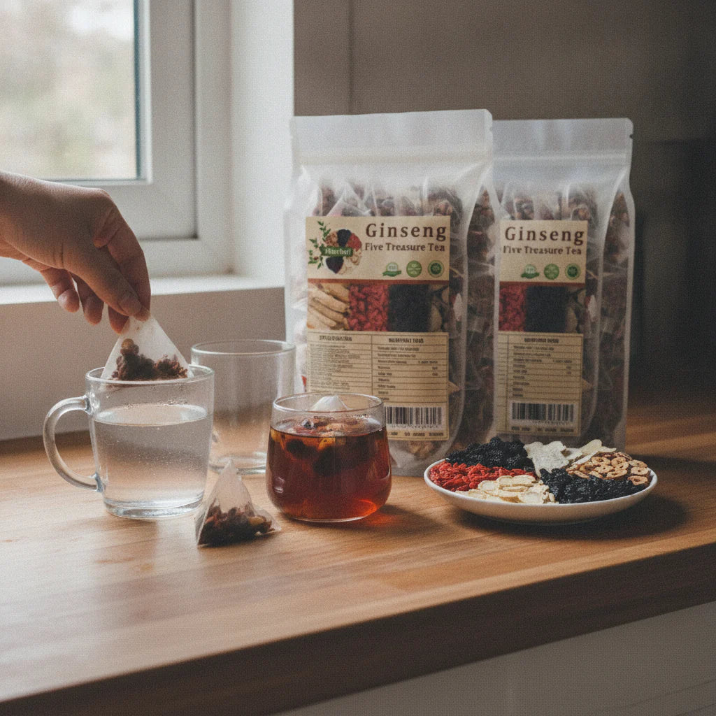 Ginseng Five Treasure Tea ( Free Delivery )